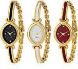 Swadesi Stuff Luxury Bangle Stylish Multicolor Watch For Girls & Women Combo Of 3 Watches 101