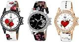 SWADESI STUFF Multi Color Analogue Watch For Women & Girls Combo Of 3 Watches