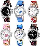 SWADESI STUFF Multi Color Analogue Watch for Women & Girls Combo of 6 Watches