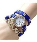 Swadesi Stuff New Arrival Love Bracelet Blue Stylish Analog Watch For Girls & Women