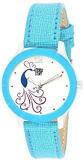 SWADESI STUFF Sky Blue Leather Strap Women's Analogue Watch