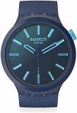 Swatch Unisex Casual Blue Watch Bio sourced Material Quartz Indigo Glow