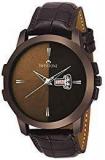 SWISSTONE Analogue Brown Dial And Leather Strap Men's Watch