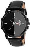 Swisstone BK385 BLK Black Leather Strap Wrist Watch For Men