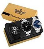 Swisstyle Analogue Black & Blue Dial Combo Watch For Men Ss 3Cmb 10