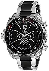 Swisstyle Analogue Black Dial Men's Watch ss gr607 blk ch