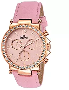 SWISSTYLE Analogue Pink Dial Women's Watch SS LR625 PNK PNK