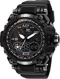 Sylvi Waterproof Sports Analogue Digital Black Dial Men's Watch