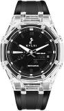 Sylvi World Time Fully Multi Functional Analog Digital Black Crystal Watch For Men