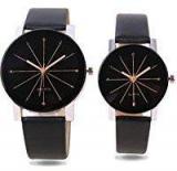 Talgo Analogue Black Dial Men's & Women's Couple Watch Tg Crystal_Cpl