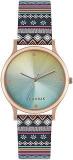 TEAL BY CHUMBAK Round Dial Analog Watch For Women|Paisely Garden Collection| Printed Vegan Leather Strap|Gifts For Women/Girls/Ladies |Stylish Fashion Watch For Casual/Work