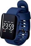 Time Up Smart Look Digital Unisex Watch Black Dial Multi Colored Strap