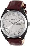 TIMESMITH Analogue Men's And Boy's Watch Off White Dial Brown Colored Strap