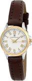 TIMEWEAR Analog Beige Dial Brown Leather Strap Formal Watch For Women