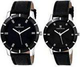 Timewear Analog Black Dial Unisex Couple Watch 905Bdtcouple