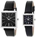 Timewear Analog Black Dial Unisex Couple Watch 909Bdtcouple