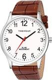 TIMEWEAR Analog Number Dial Leather Strap Watch for Men