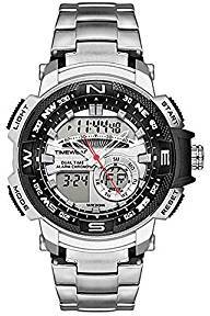 TIMEWEAR Analogue Digital Sports Stainless Steel Chain Watch for Men & Boys TIMEWEAR 1514G