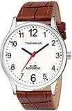 TIMEWEAR Analogue Men's Watch White Dial Brown Colored Strap