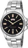 TIMEWEAR Anlog Black Dial Day Date Watch For Men