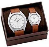 TIMEWEAR Formal Collection For Couple Analog White Dial Women's & Men's Watch