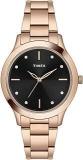 TIMEX Analog Black Dial Women's Stainless Steel Watch TWEL98SMU06