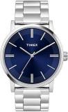 TIMEX Analog Blue Dial Men's Stainless Steel Watch TWHG35SMU06