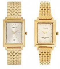 TIMEX Analog Champagne Dial Unisex's Watch TW00PR225