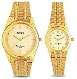 TIMEX Analog Champagne Dial Unisex's Watch TW00PR236