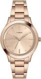 TIMEX Analog Pink Dial Rose Gold Band Women's Stainless Steel Watch TWEL98SMU07