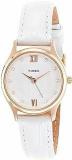 TIMEX Analog Silver Dial Women's Watch TW00ZR271E Genuine Leather, White Strap