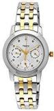 Timex E Class Analog White Dial Women's Watch TI000W10300