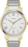 TIMEX Men 3 Hand Analog White Round Dial Watch TW000R432