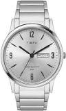 TIMEX Men Analogue Silver Round Dial Watch TW000R434