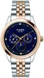 TIMEX Moon Phase Multifunction Analog Blue Dial Women's Watch TWEL13107