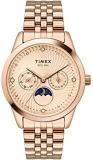 TIMEX Moon Phase Multifunction Analog Rose Gold Dial Women's Watch TWEL13105