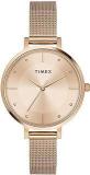 TIMEX Stainless Steel Analog Rose Gold Dial Women's Watch Twel155Smu10