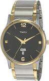 TIMEX Stainless Steel Classics Analog Black Dial Men'S Watch Tw000R425