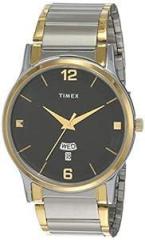 TIMEX Stainless Steel Classics Analog Black Dial Men'S Watch Tw000R425