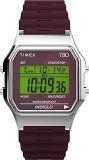 TIMEX T80 Unisex Green Square Dial Digital Watch TW2V41300X8