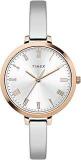 TIMEX Unisex Brass Analog Silver Dial Watch Twel12819, Band Color Silver