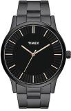 TIMEX Unisex Stainless Steel Analog Black Dial Watch Tw0Tg8304, Band Color Black