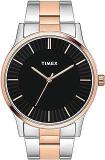 TIMEX Unisex Stainless Steel Analog Black Dial Watch Tw0Tg8305, Band Color Multicolor