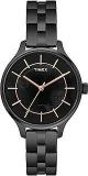 TIMEX Unisex Stainless Steel Analog Black Dial Watch Twel14809, Band Color Black