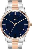 TIMEX Unisex Stainless Steel Analog Blue Dial Watch Tw0Tg8303, Band Color Multicolor