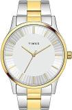 TIMEX Unisex Stainless Steel Analog Silver Dial Watch Tw0Tg8302, Band Color Multicolor