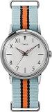 TIMEX Unisex White Round Stainless Steel Dial Analog Watch TW2U96600U9