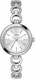 TIMEX Women Brass Classics Collection 3 Hands Analogue Silver Dial Coloured Quartz Watch, Round Dial With 26Mm Case Width Twel11432, Band Color Silver