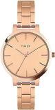 TIMEX Women Stainless Steel Analog Gold Dial Watch Twhl41Smu05, Band Color Rose Gold