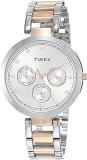 TIMEX Women Stainless Steel E Class Analog Silver Dial Watch Tw000X214, Band Color Multicolor